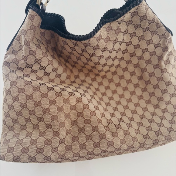 NWT 🤎 Gucci Authentic GG Canvas Horsebit  Hobo Tote Large bag - Picture 10 of 13